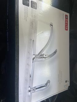 Delta Foundations Chrome Kitchen Faucet, Contemporary 3 Hole Kitchen Sink Faucet, Single Handle, Chrome B1310LF