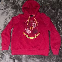 Harry Potter Hoodie S 8/10 Hogwarts Crest Graphic Pullover Sweatshirt