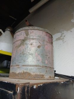 Vintage Metal Galvanized Bucket Pail