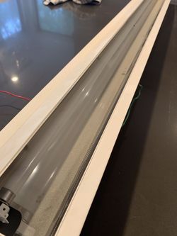 48” fluorescent fixture, wall mount inset