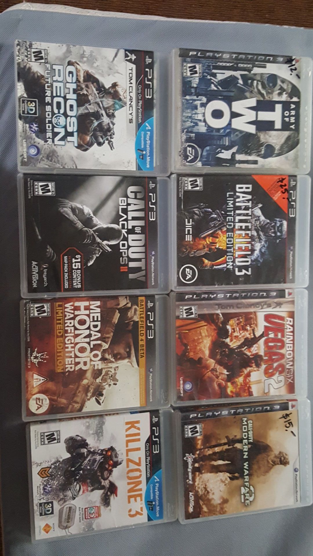 Ps3 games 10$ each