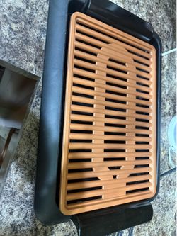 Gotham Steel Smokeless Grill, Indoor Grill, Nonstick Ceramic Electric Grill – Dishwasher Safe Surface, Temperature Control, Metal Utensil Safe, Barbeq