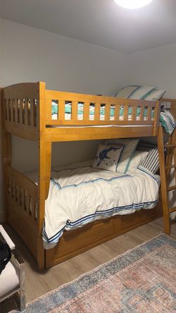 Solid Wood Twin Bunk Bed