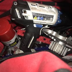 Back Pack Full Of All Types Of Tools A Working Drill And More. 