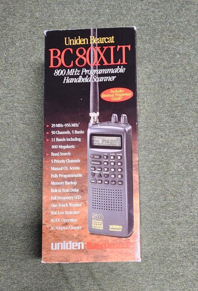 Uniden Bearcat BC 80XLT Programmable Handheld Scanner 