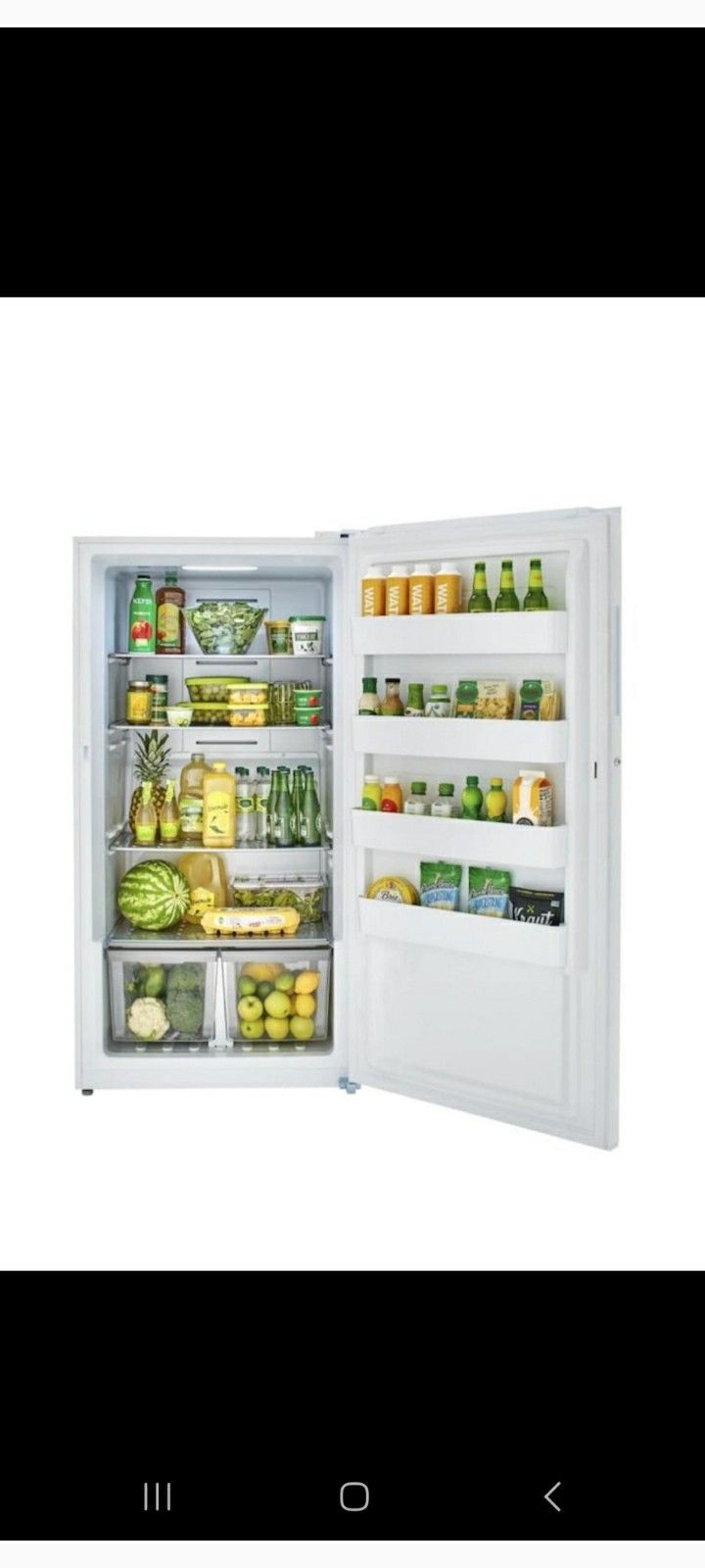 Refrigerator Midea Convertible Upright Freezer Refrigerator 17-cu Ft Garege Ready Frost New White 