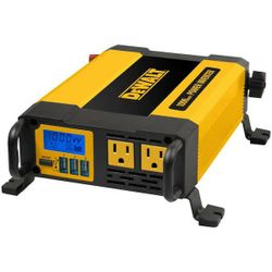 Dewalt 1000-Watt Portable Car Power Inverter with Triple USB Ports

