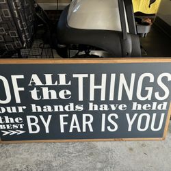 Sign To Hang 