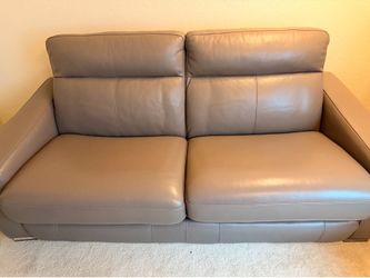 Genuine Leather Couch Sofa Bed