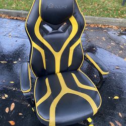 Gaming Chair Ergonomic Racing Style Black&Yellow