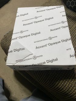 Accent Opaque Digital Smooth 100lb. White Cardstock (5 Reams)