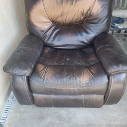 Leather Power Recliner