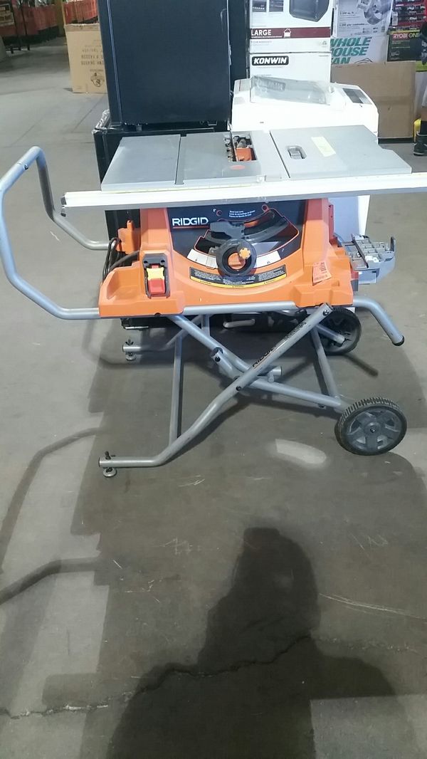 RIDGID 10 in. Pro Jobsite Table Saw with Stand for Sale in Phoenix, AZ