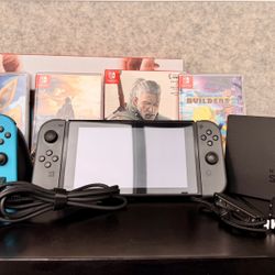 Unpatched Nintendo Switch V1 Bundle - 4 Top Games