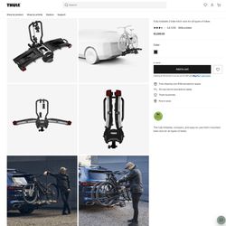 Thule EasyFold XT 2 E-Bike Hitch Rack – Like New