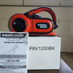 Black & Decker Pivot Auto Vac Model 1200Bk