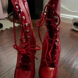 Gorgeous Red Flamingo Heels 