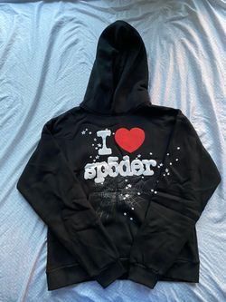 Sp5der I Love Sp5der Black Hoodie