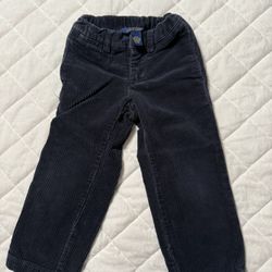 Kids Navy Blue Corduroy Pants, Ralph Lauren