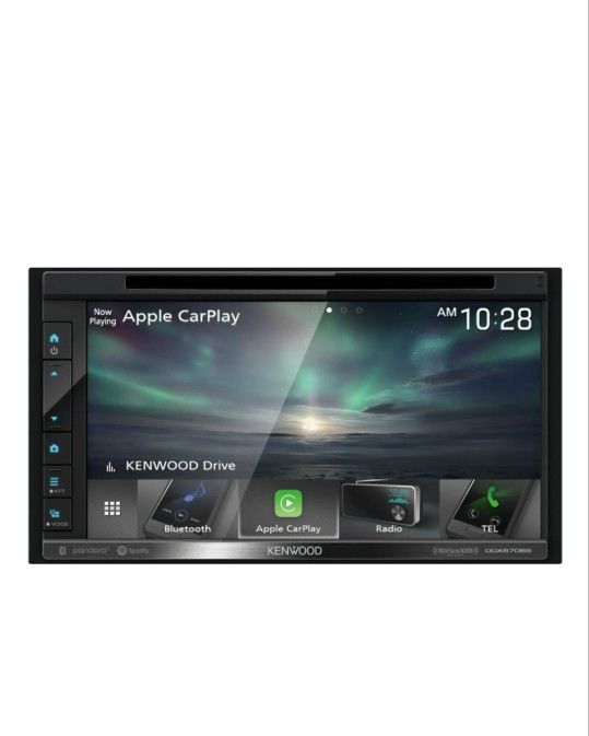 Kenwood 6.8" Android Auto/Apple Carplay Built-in Bluetooth In-Dash CD/DVD/DM Receiver