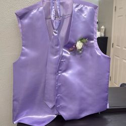 Purple Men’s Dress Vest 