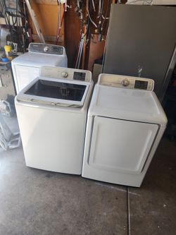 SAMSUNG WASHER AND ELECTRIC DRYER