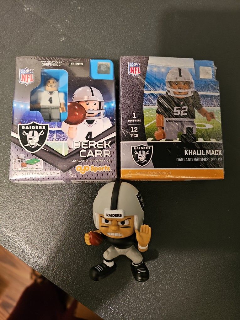 Oyo NFL Raiders Lego Figures