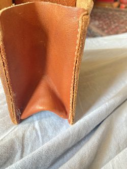 Leather Shell Pouch Use It For Phone Makeup Hide Your Airplane Bottles  Thumbnail