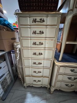 Vintage French Provincial Lingerie Chest49Hx21W14D