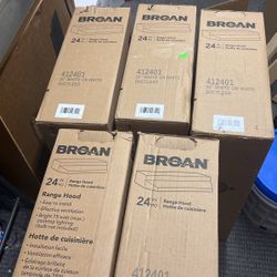 24in Broan White Range Hoods 