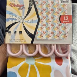 New shower curtain 13pc