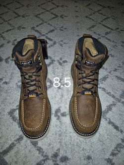 ARIAT DRI SHIELD WATERPROOF COMPOSITE 6"MOC STEEL TOE  LACE UP BOOT