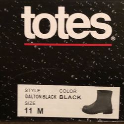 Totes Dalton Black Men's Waterproof Winter Boots