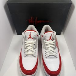 Jordan 3 Tinker White Unvi Red