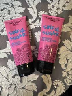 Material Girl Sinful Sugar Body Lotion x2