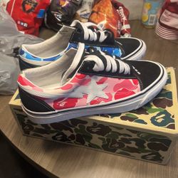 OLD SKOOL BAPE VANS 