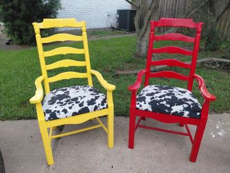 Vintage solid wooden ladderback chairs for sale!!!