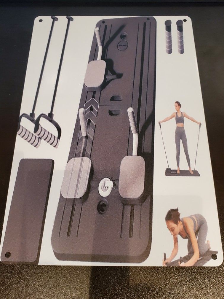 Pilates Wall Metal Picture NEW