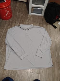 Silver Long Sleeve Light Thermal Shirt. 3xxx