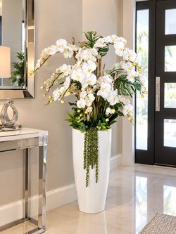 🪴vase con orquidea decoracion para interior