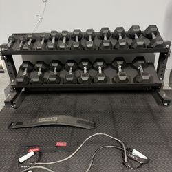ROGUE 2-Tier Universal System 2.0 and ROGUE Dumbells Set
