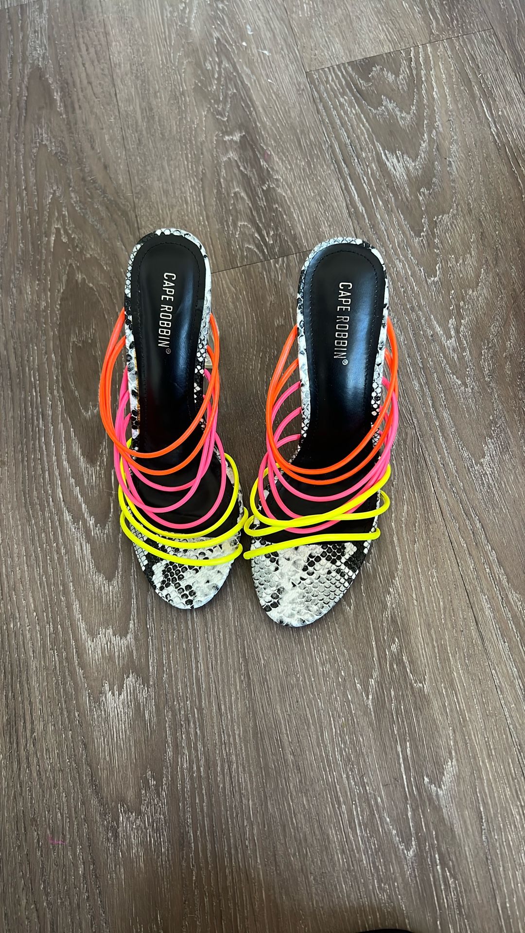 Multicolor Heel Sandals (brand New)