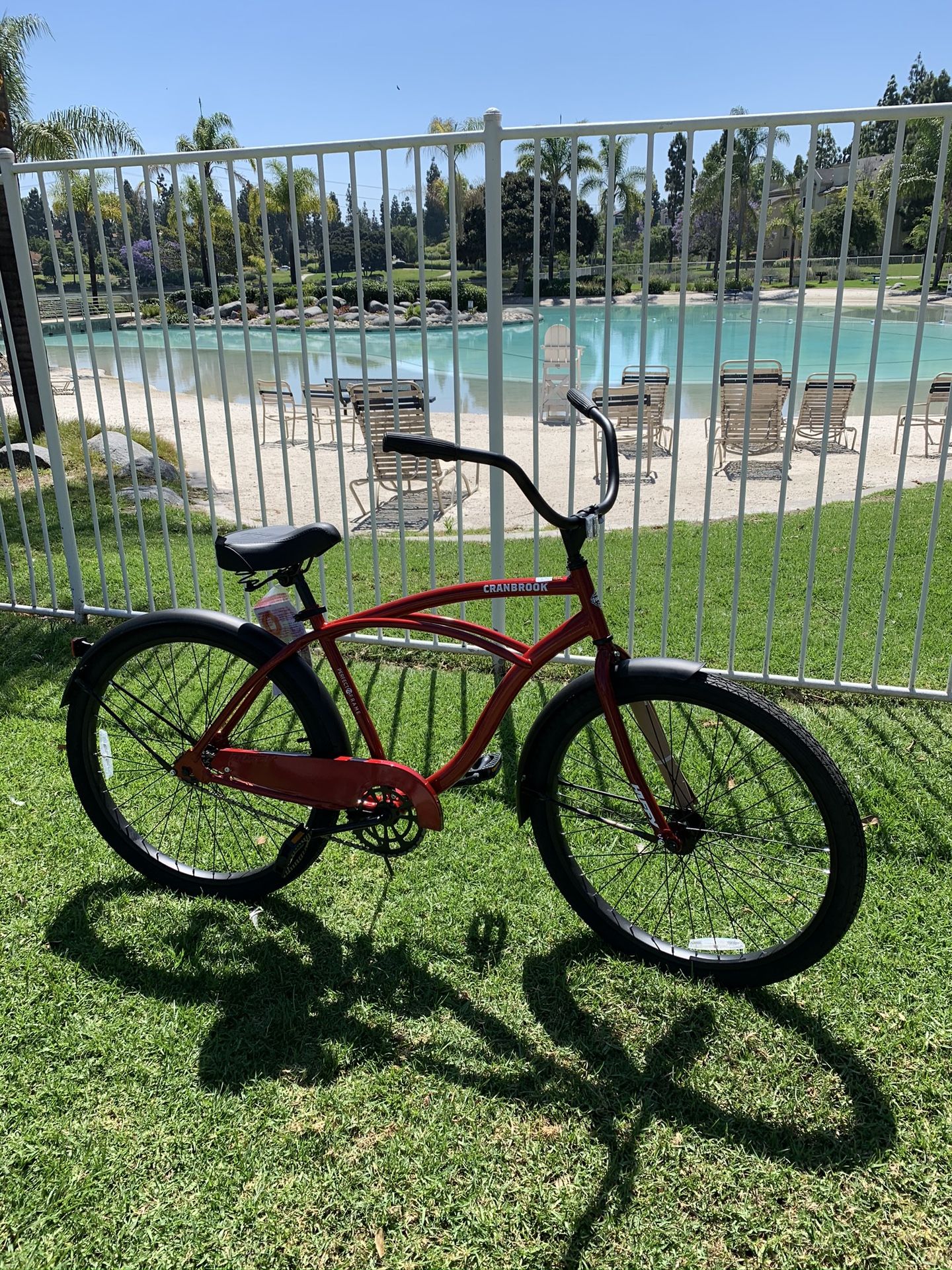 New awesome 😎 deep metallic red beach cruiser 26” men's bicycle