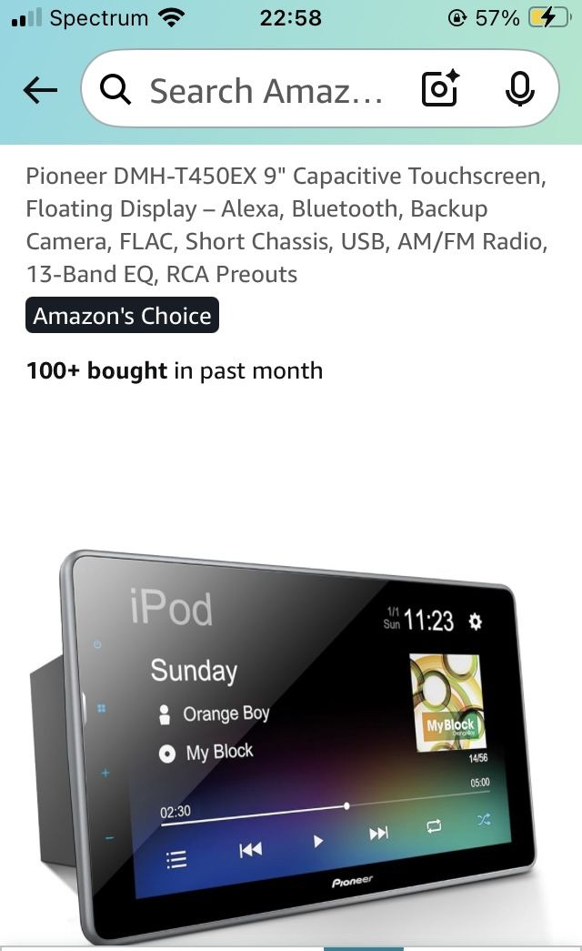 Pioneer DMH-T450EX Brand New in Box