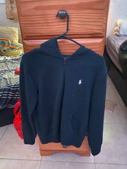 Navy polo jacket