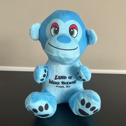 Land Of Make Believe Hope NJ Monkey Plush Blue Stuffed Animal 8 Inch