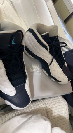 Air Jordan 13 Retro White/Dk Powder Blue-Multi-Color