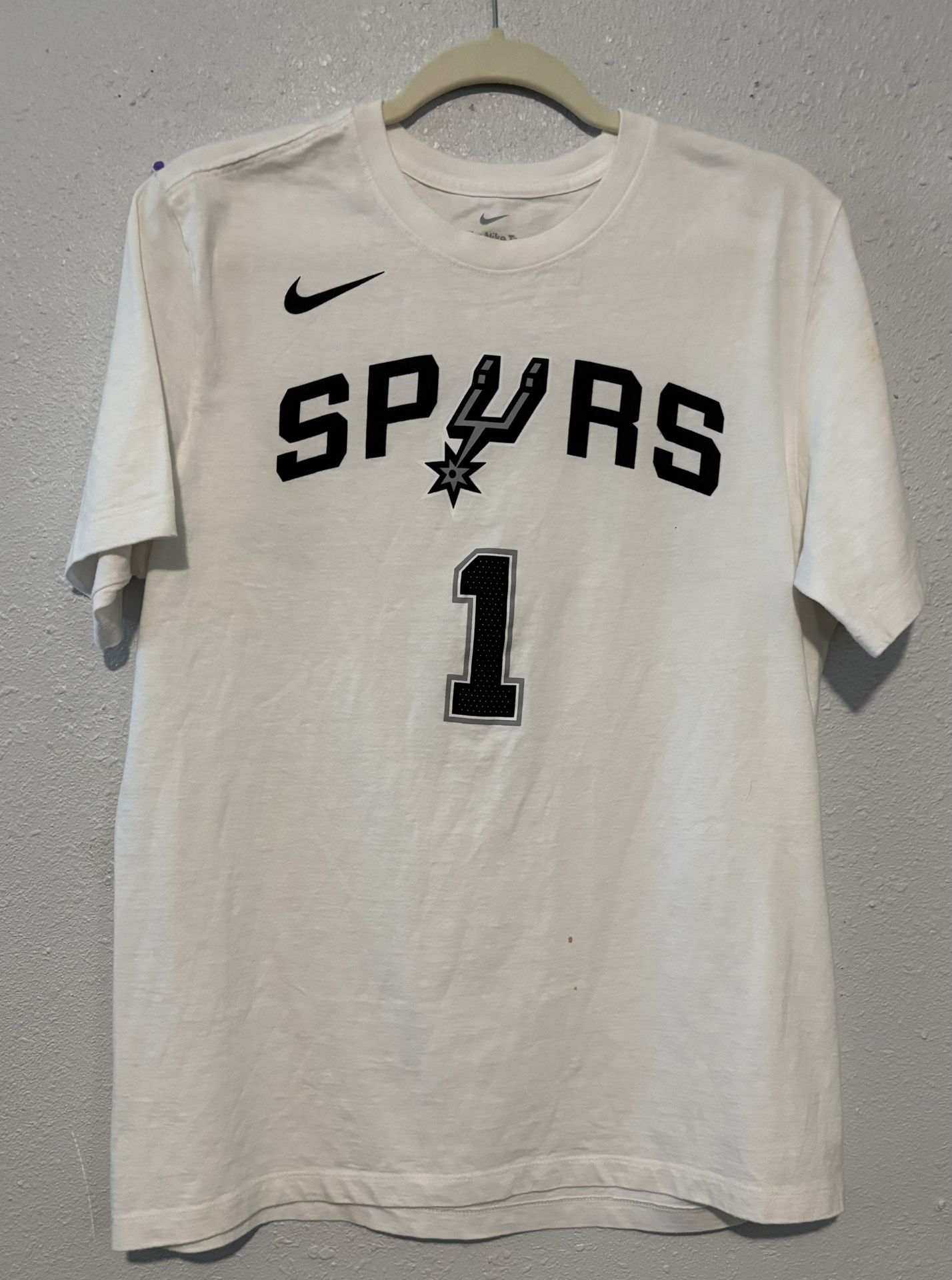 Spurs Wembanyama White-T 