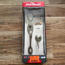 Kwikset Front Door Handleset with SmartKey - Satin Nickel