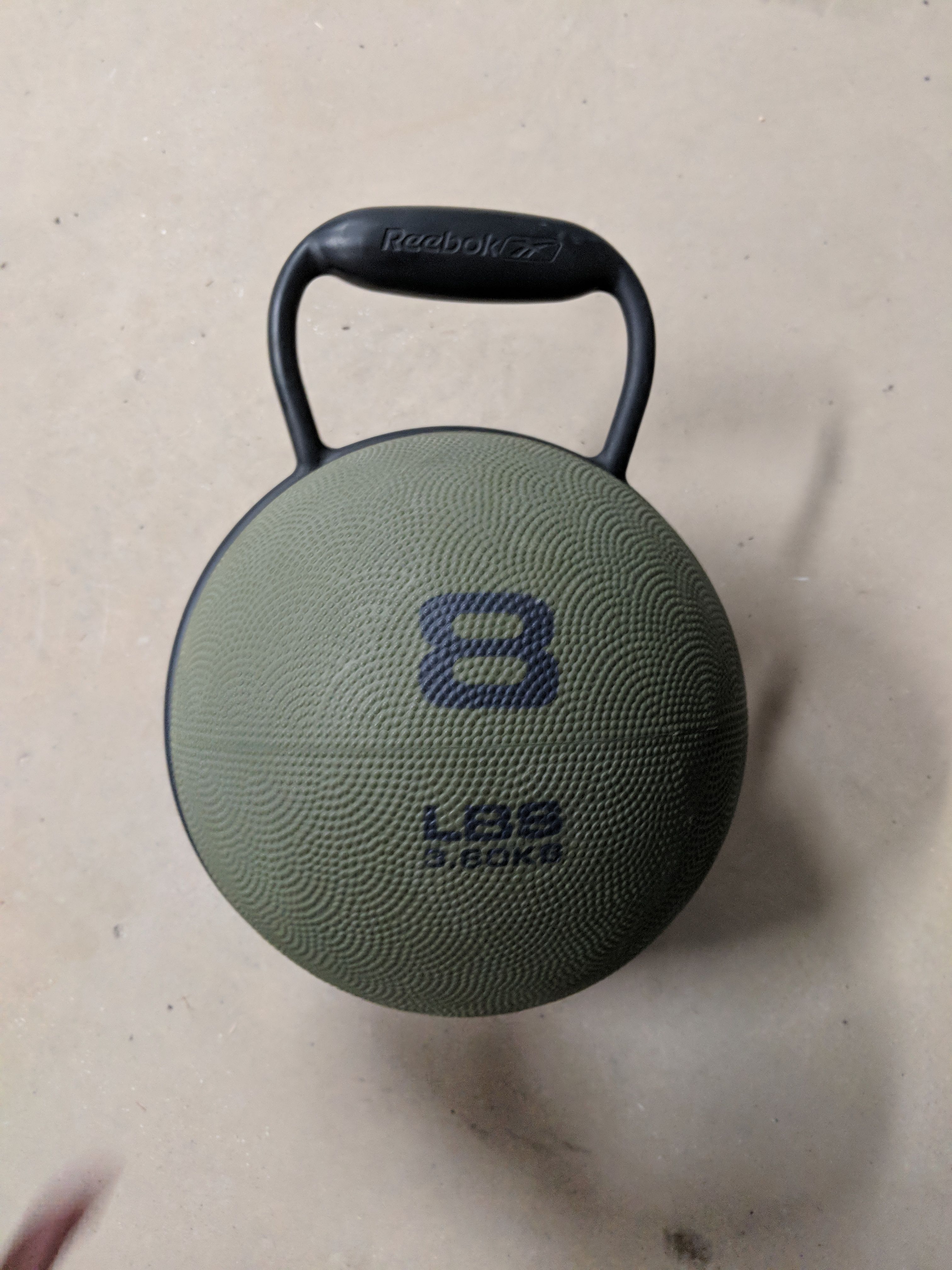 8 lb. Reebok kettlebell weight